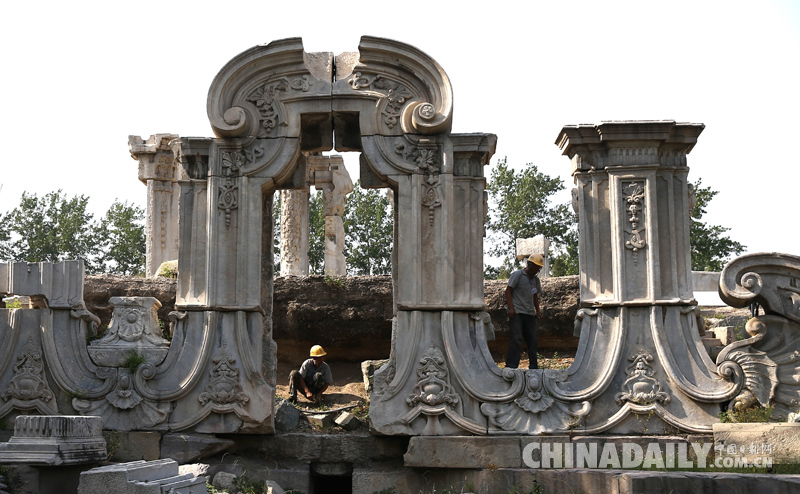 圓明園啟動遠瀛觀遺址保護加固工作